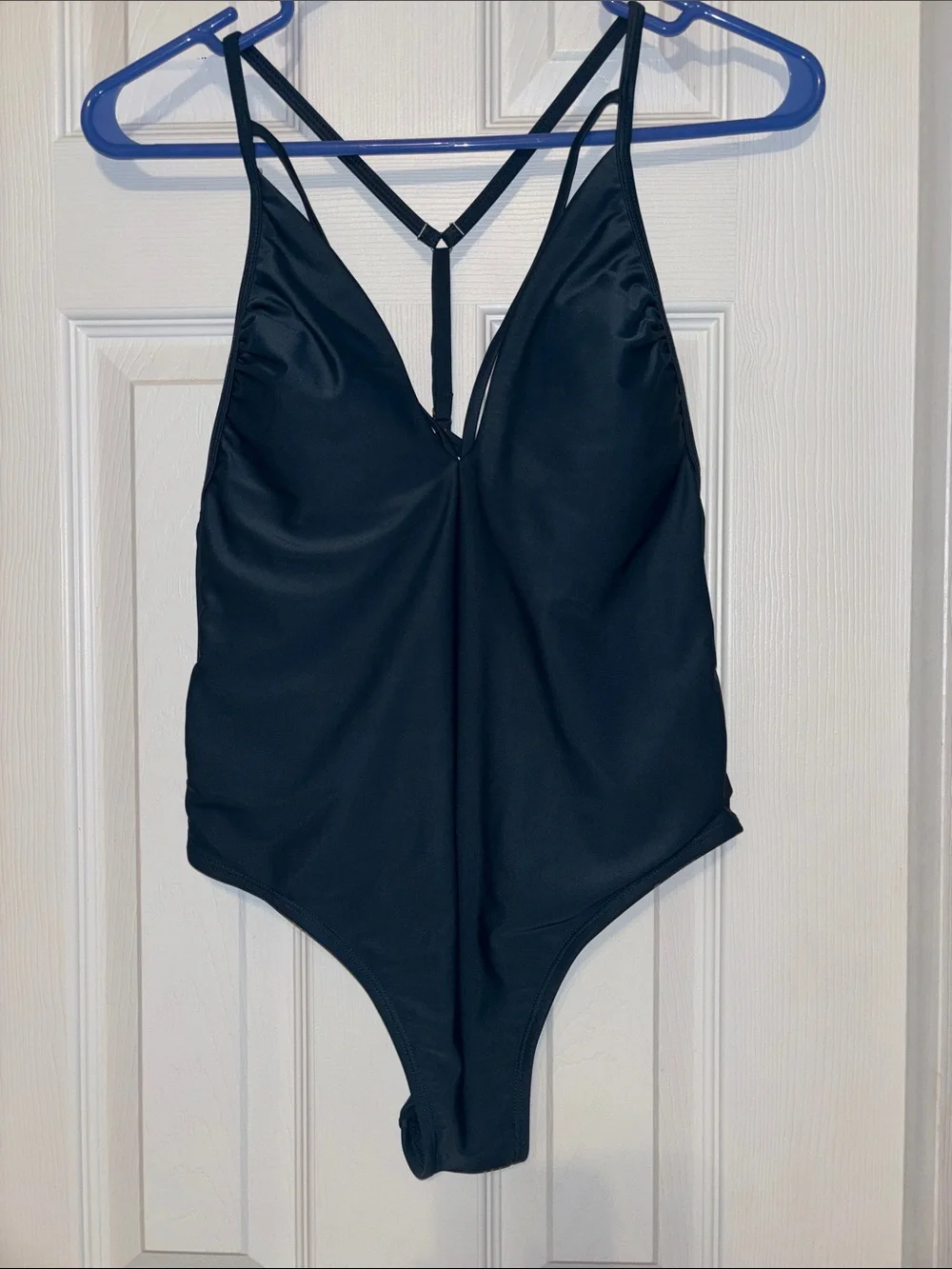 Xhilaration Teal Juniors One-Piece Swimsuit with Strappy T-Back